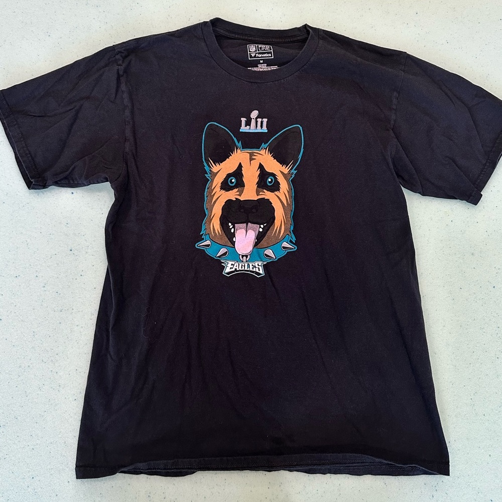 Philadelphia Eagles Super Bowl LII T-Shirt - Size Medium - Black - Underdogs